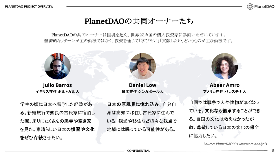 PlanetDAO investors